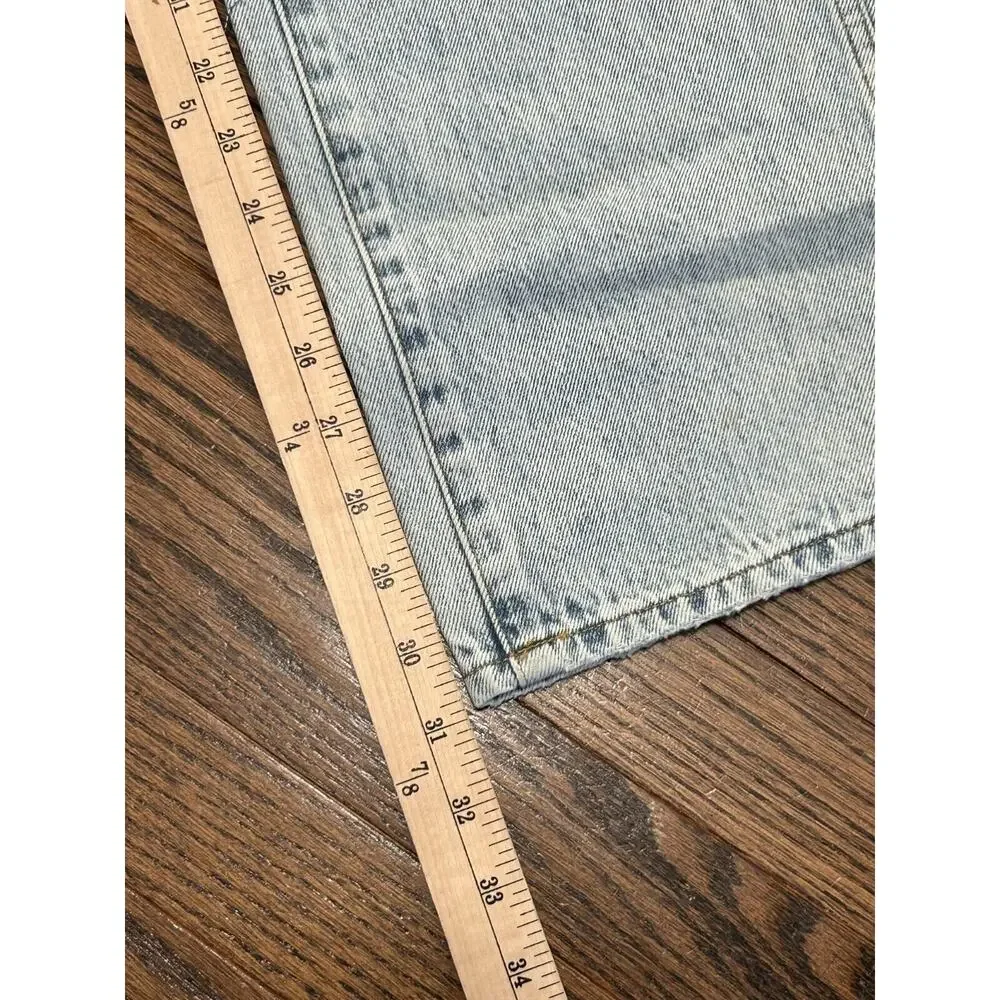Pistola Womens Blue Light Wash High Rise Distressed Denim Straight Jeans Size 26
